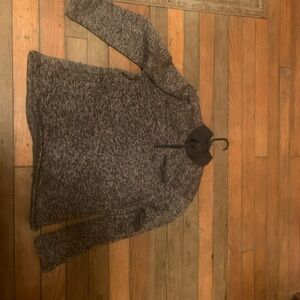 Eddie Bauer Charcoal Cowl Neck Sweater